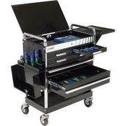 Sunex Sunex® Tools Professional 5-Drawer Black Tool Cart W/ Locking Top, 27"H 8045BK